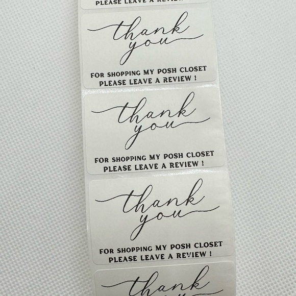 Thank You for Shopping My Posh Closet Sticker Labels – 100 pcs 2in - Picture 7 of 10